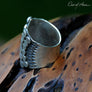 Bold Spiral Thai Hilltribe Ring - OutOfAsia